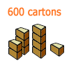 600 cartons